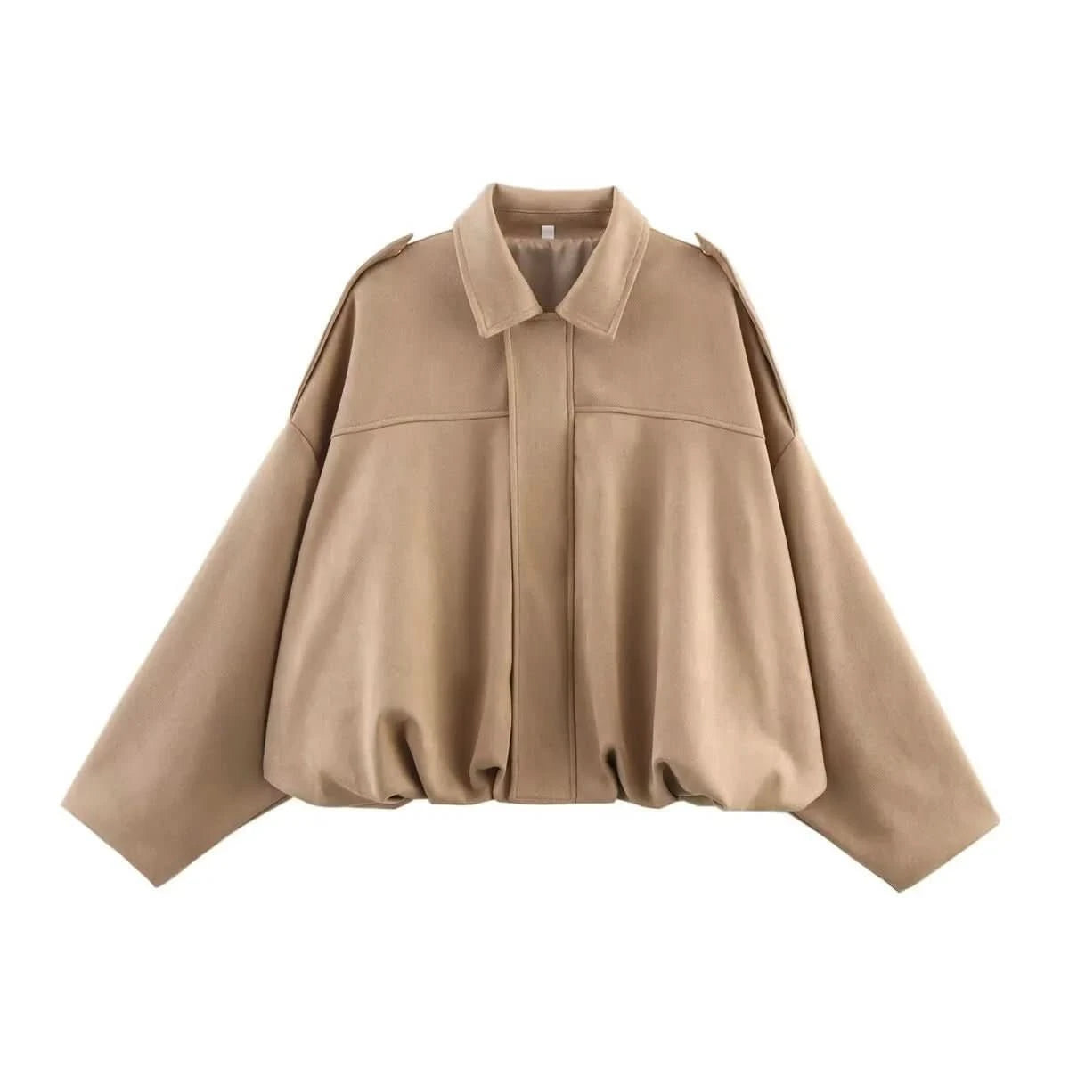 Quinn | Women's Bat Sleeve Zip-Up Jacket Casual Outerwear