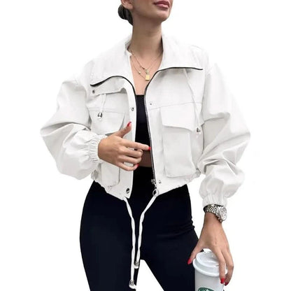 Sloane | Strukturierte kurze Trenchjacke für Damen