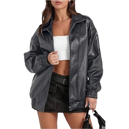 Billie | Women's Oversized Zip-Up Casual Jacket