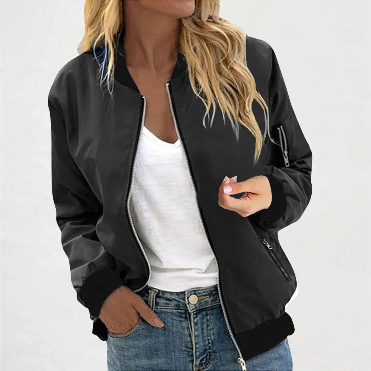 Lyra | Women's Bomber Jacket Casual Outerwear