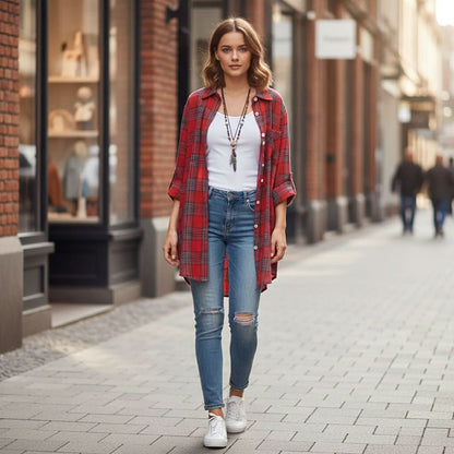 Blair | Women's Checked Long Sleeve Casual Shirt