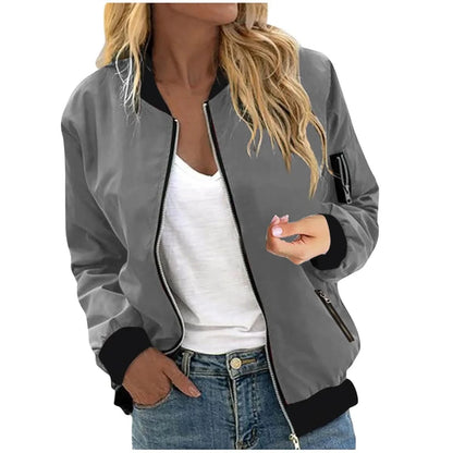 Lyra | Women's Bomber Jacket Casual Outerwear