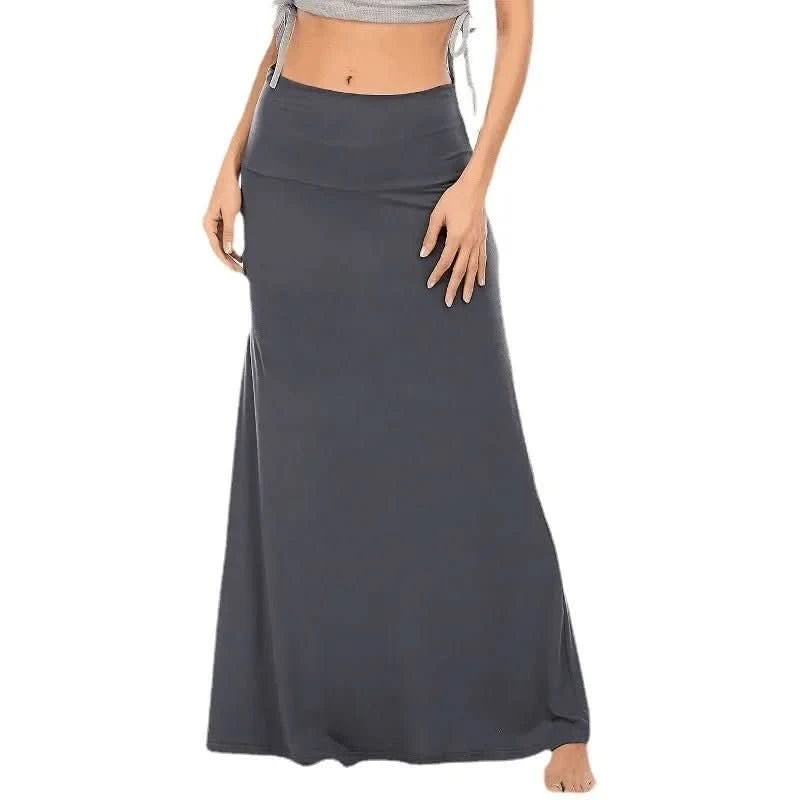 Romy | Women's High Waist A-Line Maxi Skirt