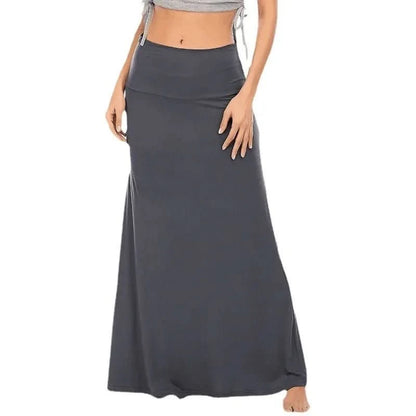 Romy | Women's High Waist A-Line Maxi Skirt