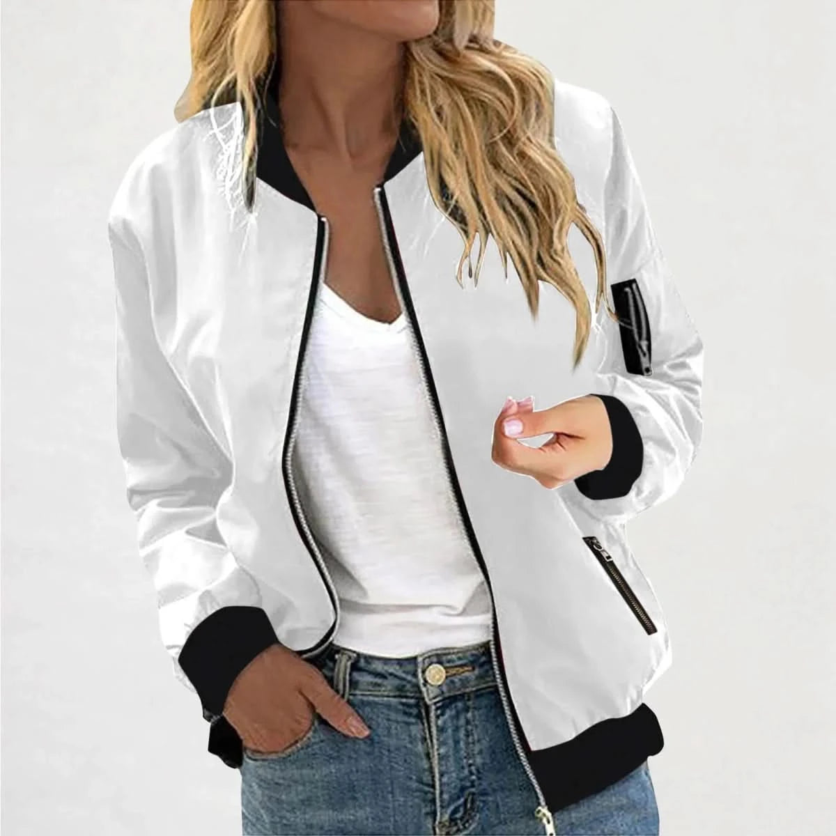 Lyra | Women's Bomber Jacket Casual Outerwear