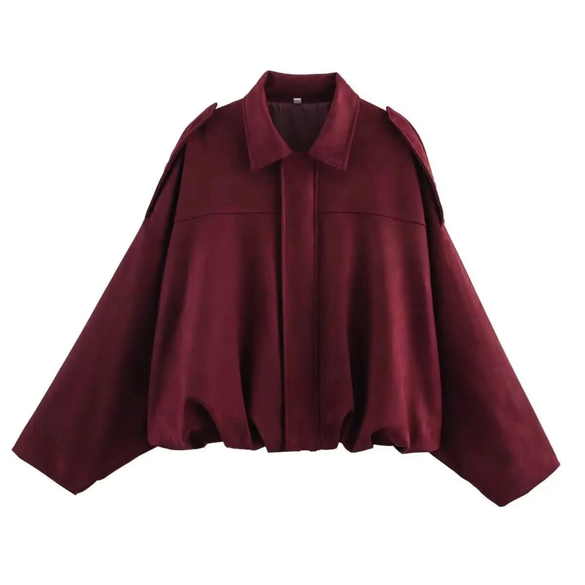 Quinn | Women's Bat Sleeve Zip-Up Jacket Casual Outerwear