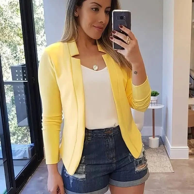 Quinn | Women's Lightweight Open Front Office Blazer