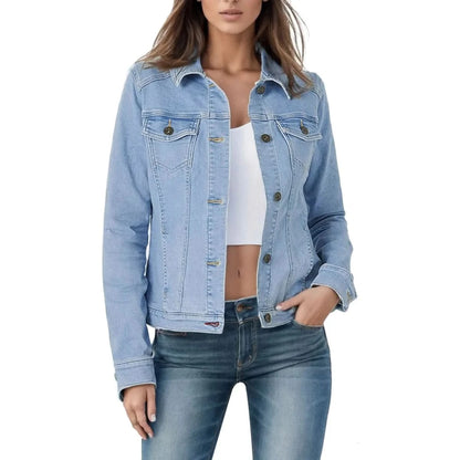 Dakota | Kurze Jacke mit Revers und langen Ärmeln für Damen