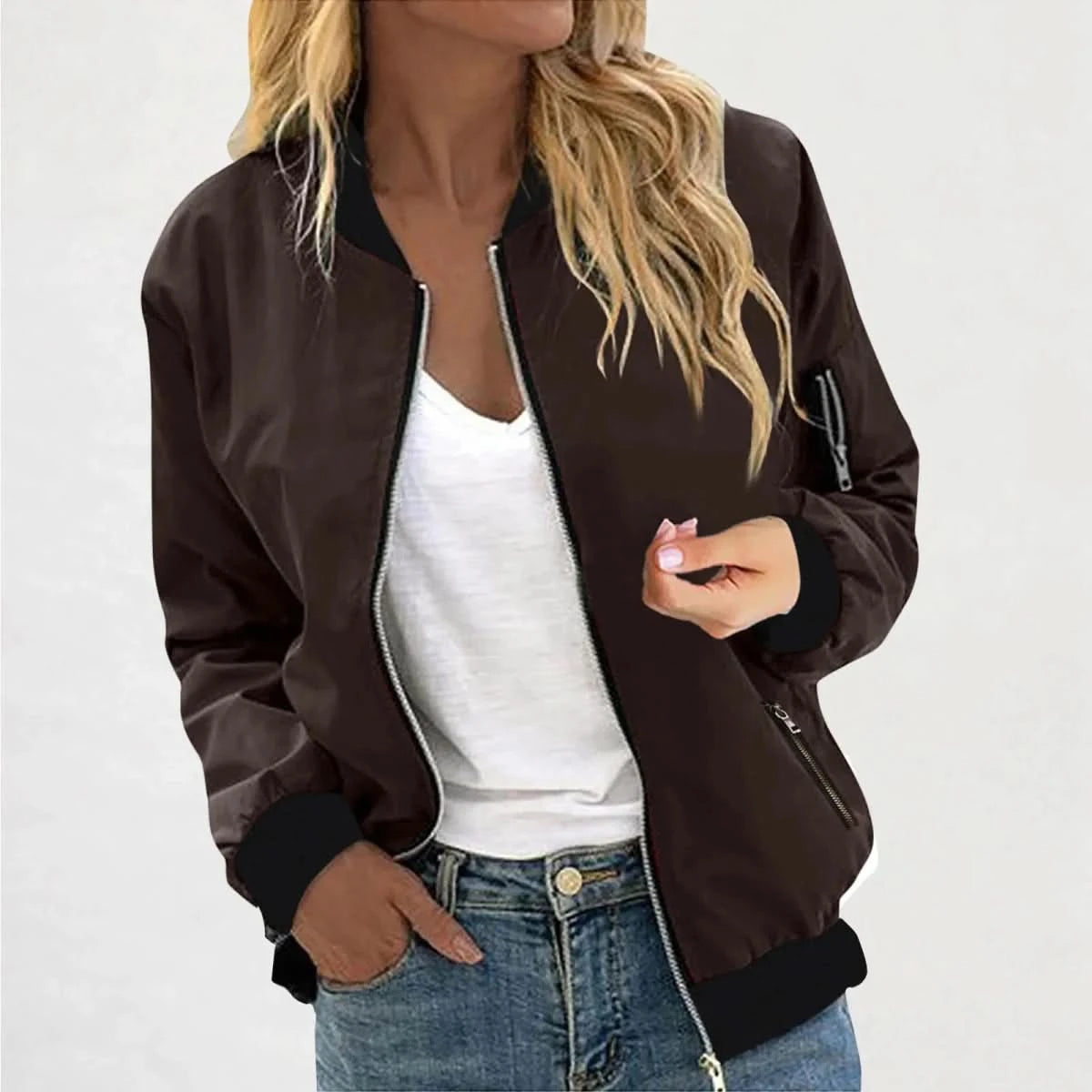 Lyra | Women's Bomber Jacket Casual Outerwear