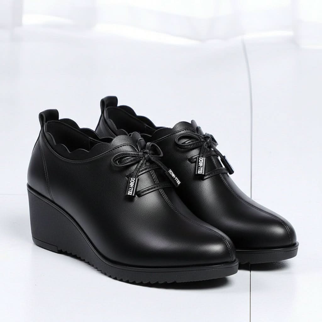 Romy | Damen-Plateau-Pumps mit spitzer Zehenpartie
