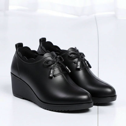 Romy | Damen-Plateau-Pumps mit spitzer Zehenpartie