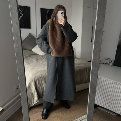 Romy | Women's Faux Fur Turtleneck Winter Vest
