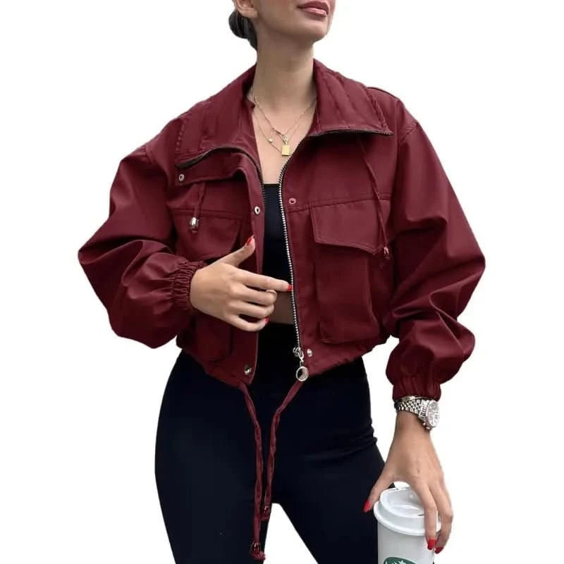 Sloane | Strukturierte kurze Trenchjacke für Damen
