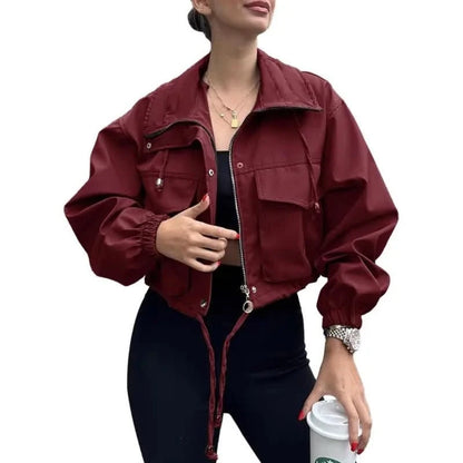Sloane | Strukturierte kurze Trenchjacke für Damen