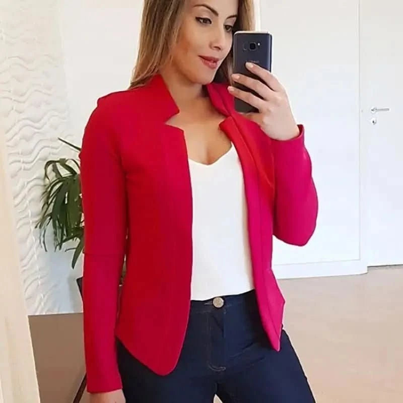 Quinn | Women's Lightweight Open Front Office Blazer