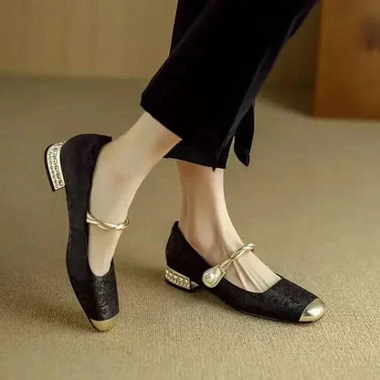Blair | Bequeme Damenschuhe im Vintage-Stil mit Riemen