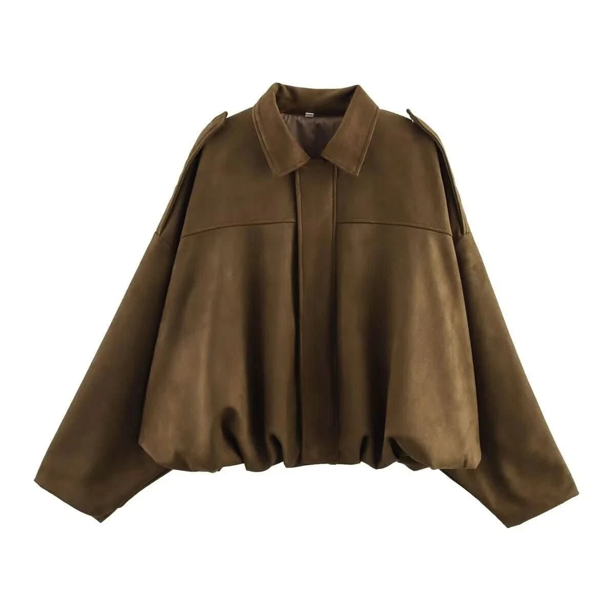Quinn | Women's Bat Sleeve Zip-Up Jacket Casual Outerwear