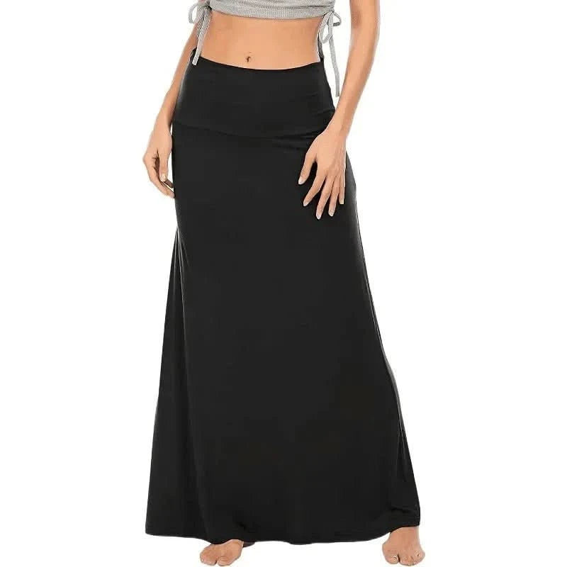 Romy | Women's High Waist A-Line Maxi Skirt
