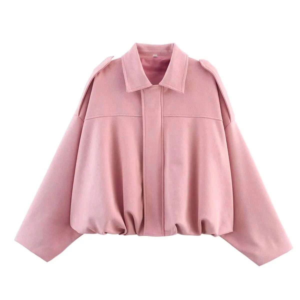 Quinn | Women's Bat Sleeve Zip-Up Jacket Casual Outerwear