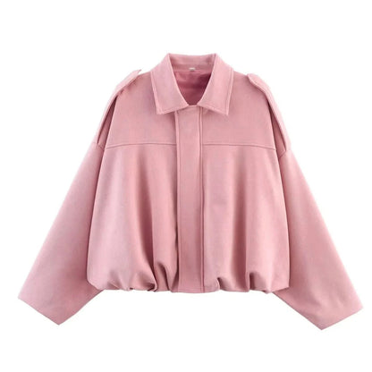 Quinn | Women's Bat Sleeve Zip-Up Jacket Casual Outerwear