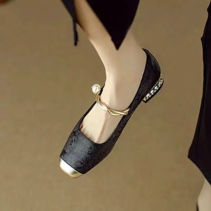 Blair | Bequeme Damenschuhe im Vintage-Stil mit Riemen