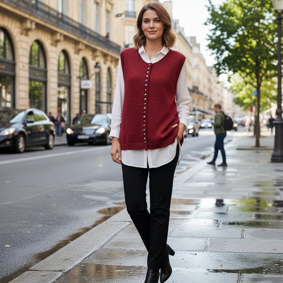 Piper | Women's Relaxed Fit Button Detail Cardigan