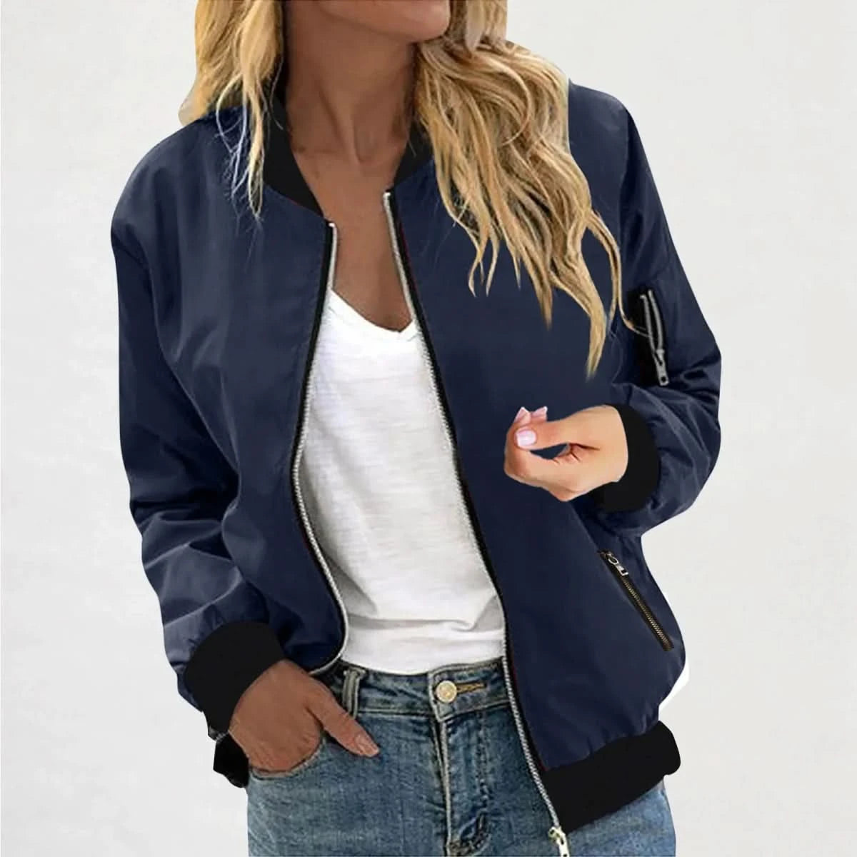 Lyra | Women's Bomber Jacket Casual Outerwear