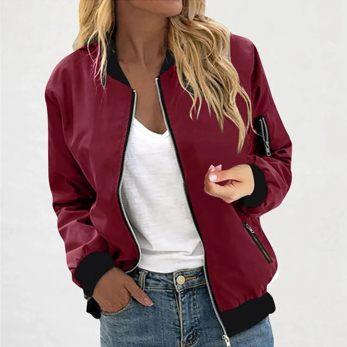 Lyra | Women's Bomber Jacket Casual Outerwear