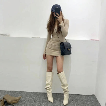 Kadence | Women's Pointed Toe Knee High Boots