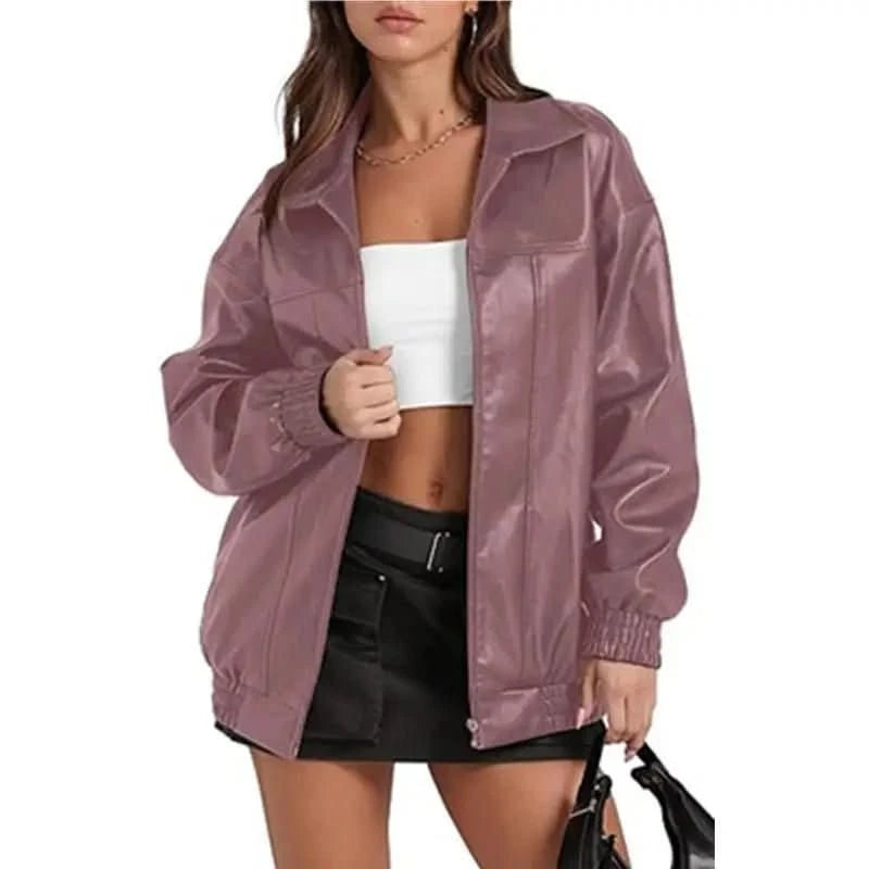 Billie | Women's Oversized Zip-Up Casual Jacket