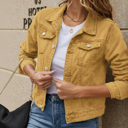 Liv | Women's Plaid Trim Lightweight Jacket