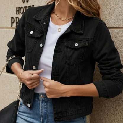 Liv | Women's Plaid Trim Lightweight Jacket