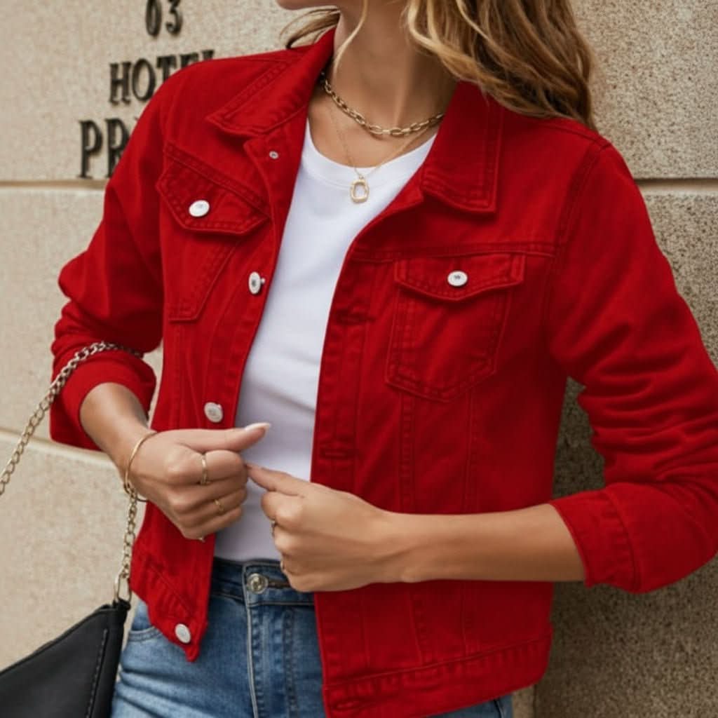 Liv | Women's Plaid Trim Lightweight Jacket