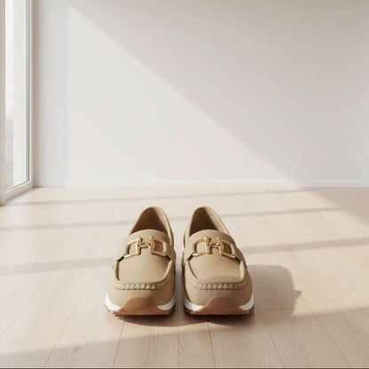 Reese | Women's Chain Loafers with Flat Wedge Sole