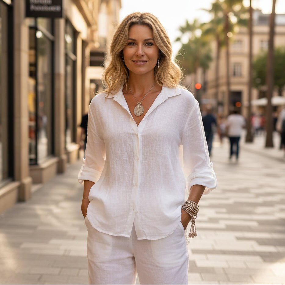 Faye | Women's Patterned Relaxed Casual Top