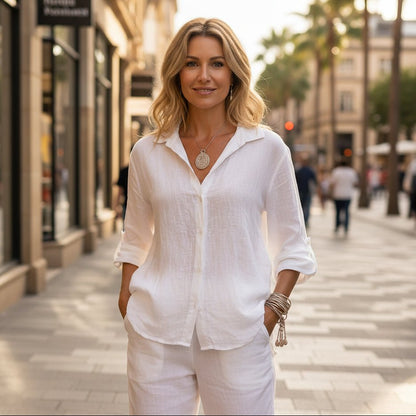 Faye | Women's Patterned Relaxed Casual Top