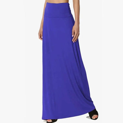 Romy | Women's High Waist A-Line Maxi Skirt