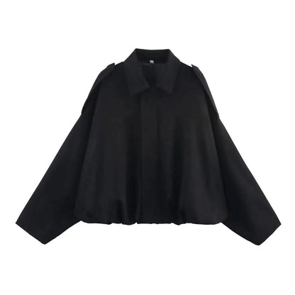 Quinn | Women's Bat Sleeve Zip-Up Jacket Casual Outerwear
