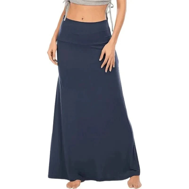 Romy | Women's High Waist A-Line Maxi Skirt