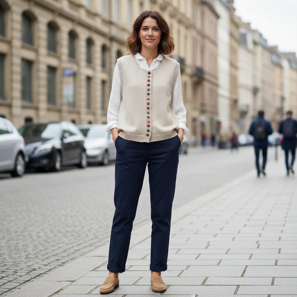 Piper | Women's Relaxed Fit Button Detail Cardigan