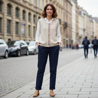Piper | Women's Relaxed Fit Button Detail Cardigan