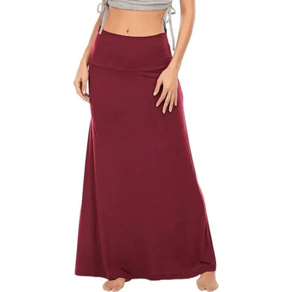 Romy | Women's High Waist A-Line Maxi Skirt