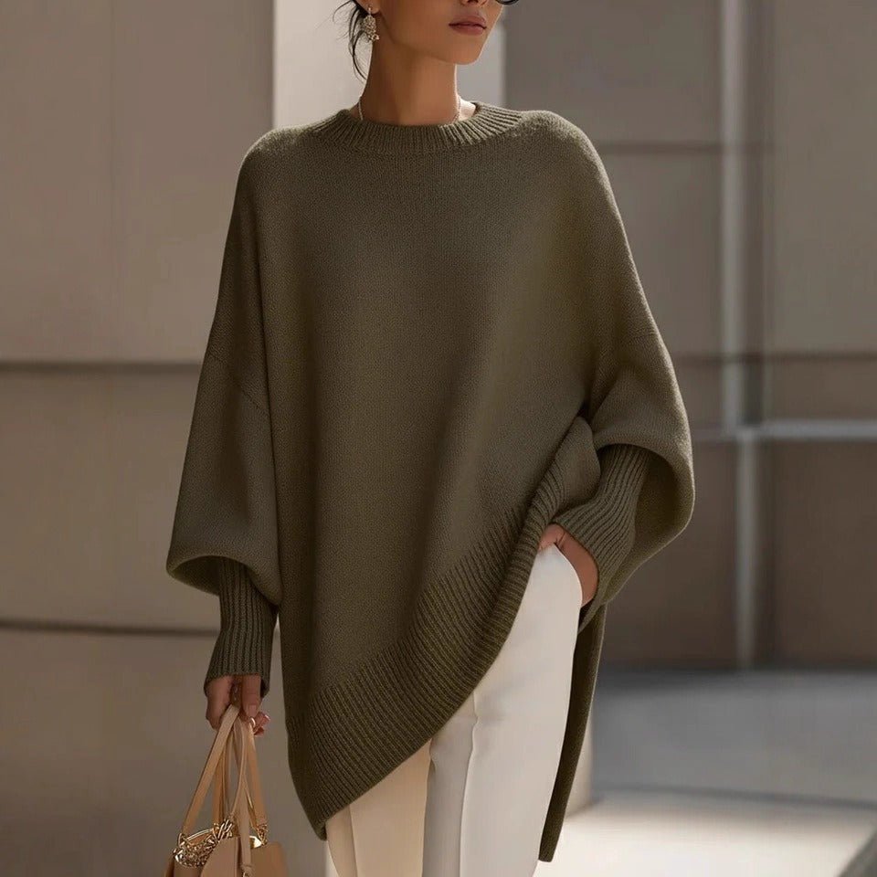 Sadie | Damen-Oversize-Strickpullover zum Drüberziehen