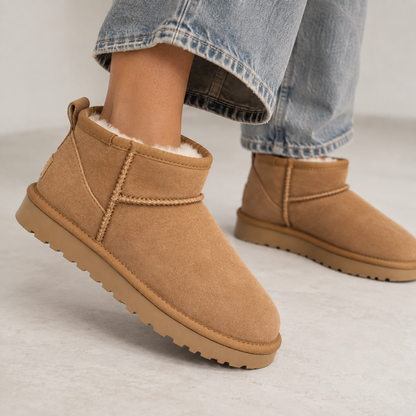 Kia | Women's Winter Faux Fur-Lined Non-Slip Ankle Boots