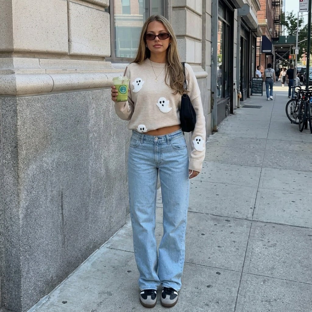 Indie | Women's Long Sleeve Boat Neck Knit Jumper