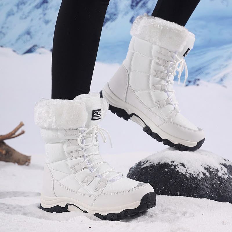 Greer | Women's Faux Fur Cuff Winter Snow Boots