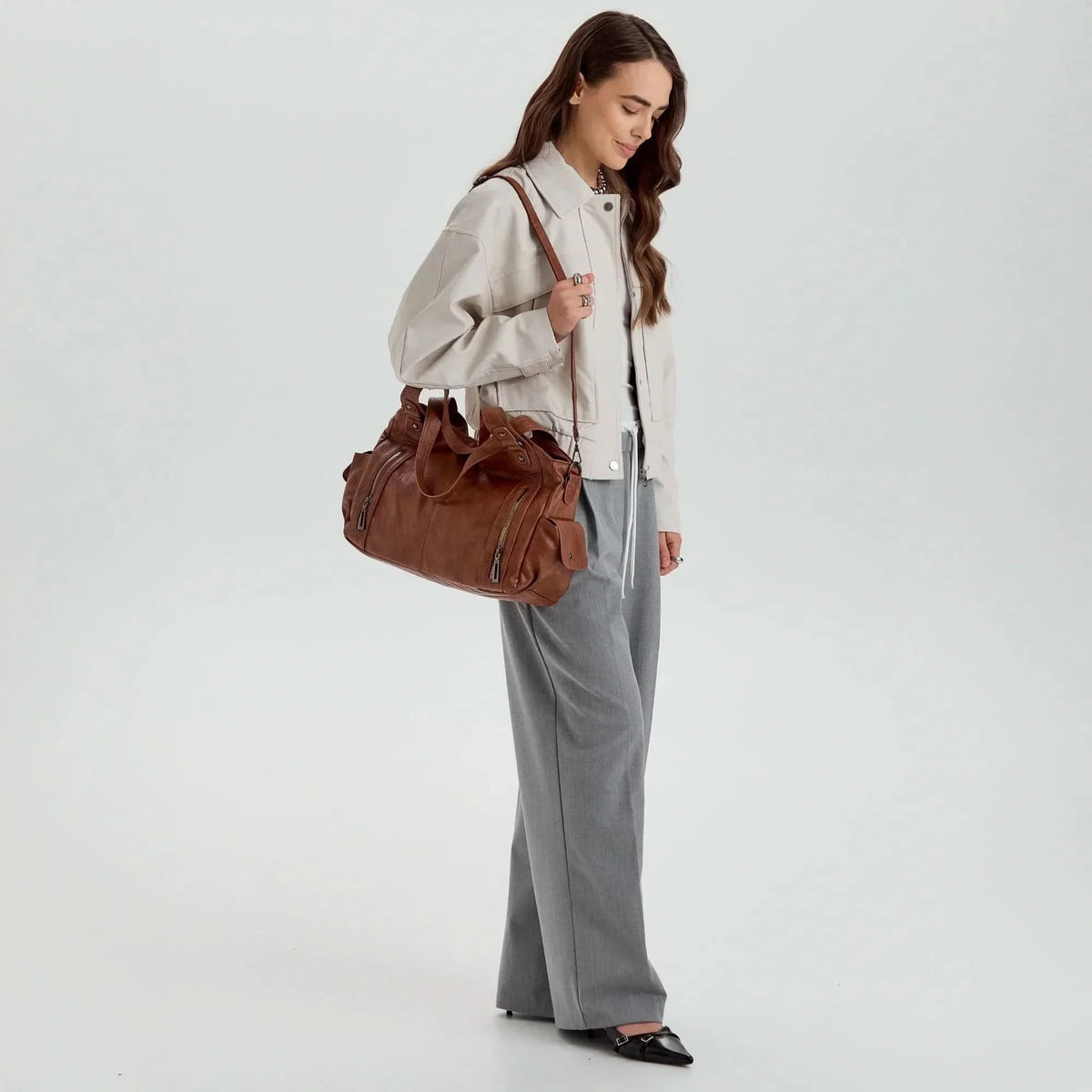 Faye | Women's Vegan Leather Crossbody Bag