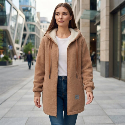 Blair | Women's Hooded Longline Zip-Up Jacket