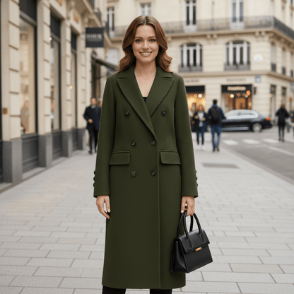 Faye | Women's Lapel Collar Parka Coat for Cooler Days