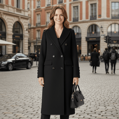Faye | Women's Lapel Collar Parka Coat for Cooler Days